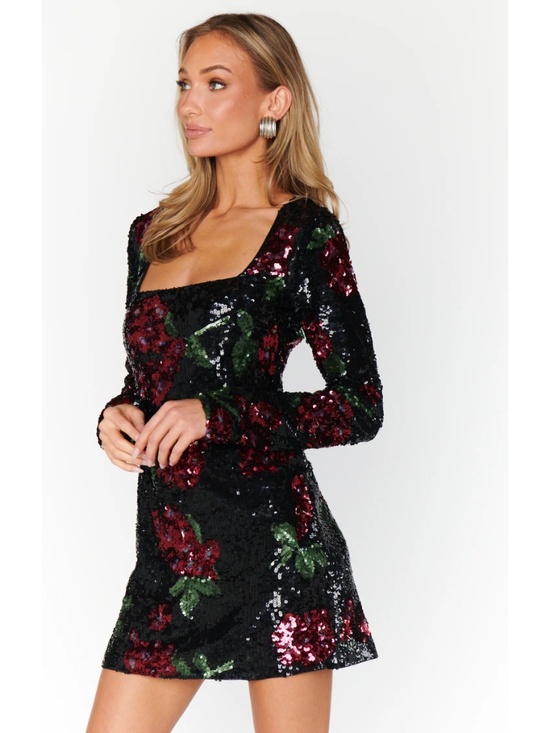 Show Me Your MuMu Dresses & Skirts - NWT Show Me Your Mumu Out Tonight Send Me Roses Sequin Mini Dress S